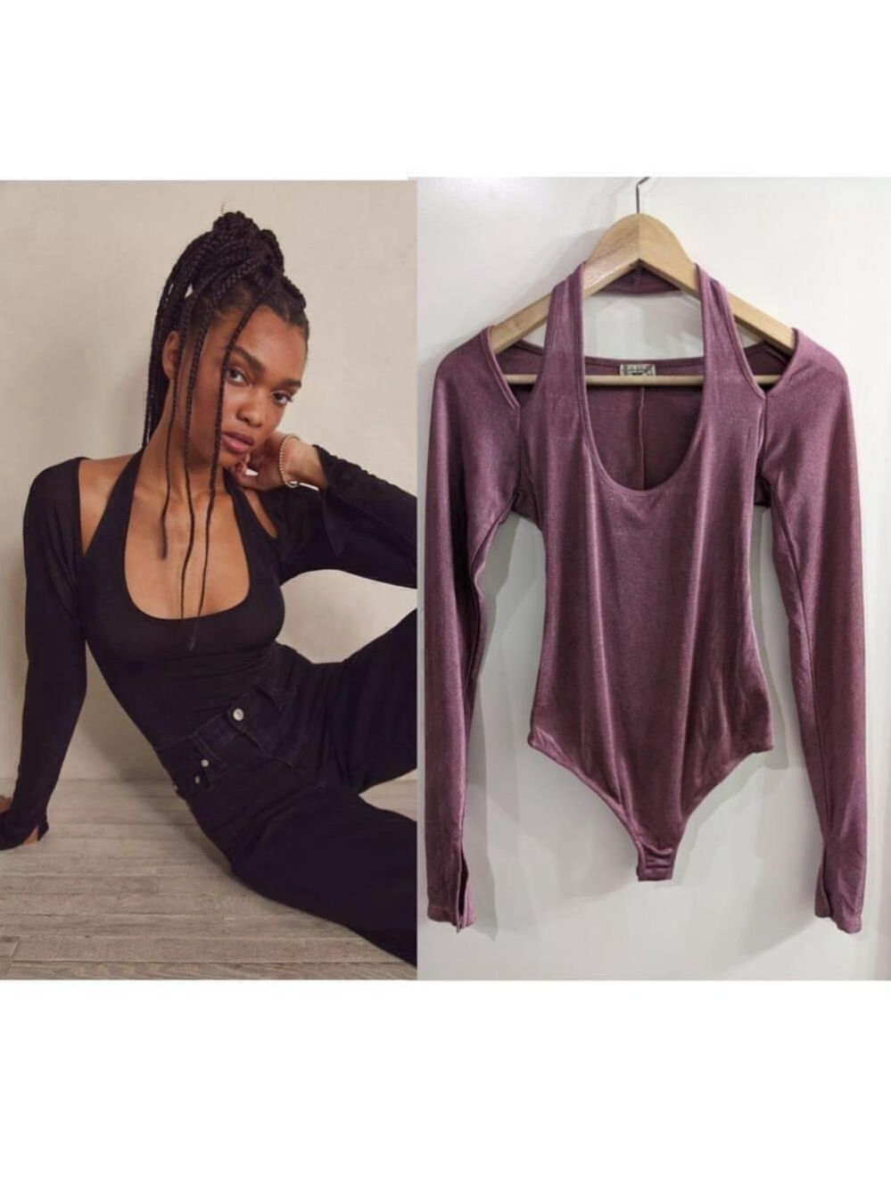 NEW Free People Intimately | Cut it out Long-sleeve bodysuit